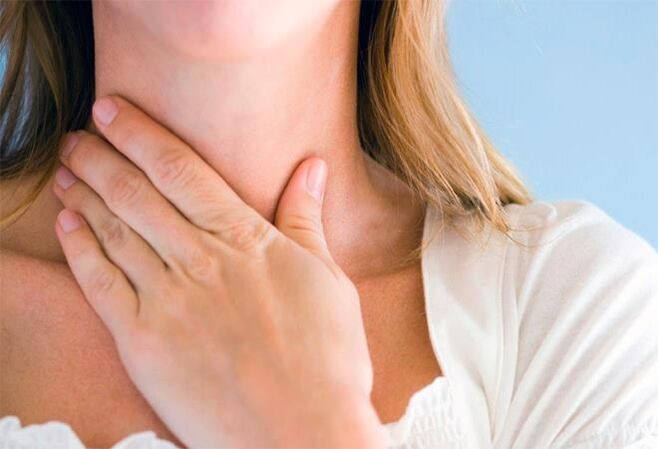 Dor de garganta com papilomatose da laringe